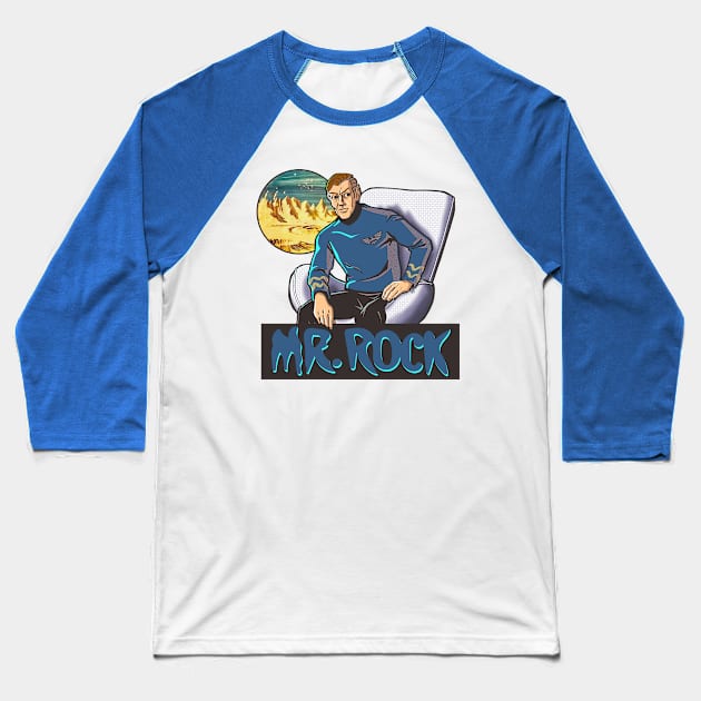 Mr. Rock Baseball T-Shirt by Doc Multiverse Designs